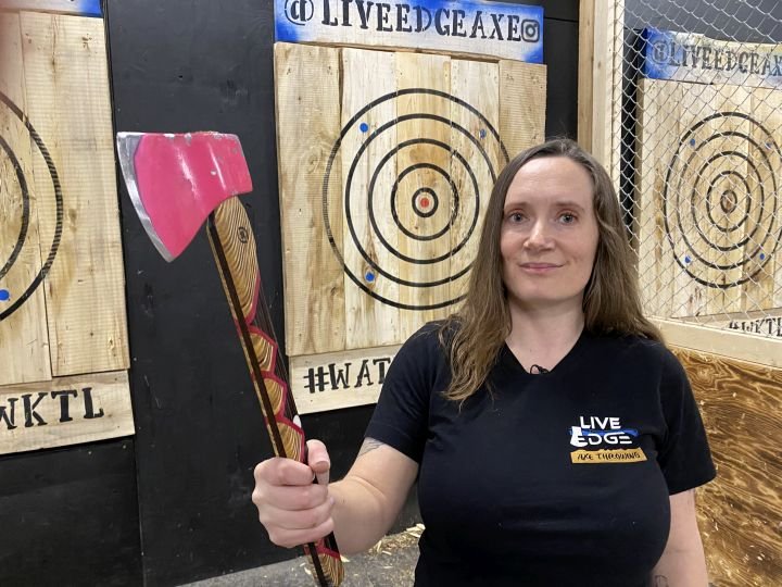 Calgary woman celebrates success in international axe-throwing - Calgary - Vimarsana News