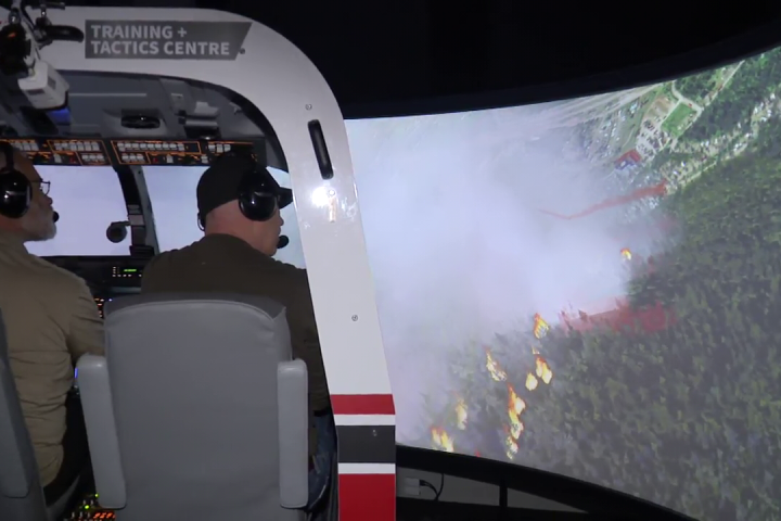 Unique simulator helping B.C. aerial firefighting crews prepare for tough summer