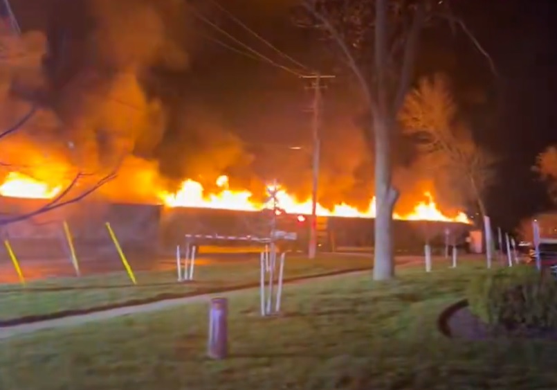 Train goes up in flames while rolling through London, Ont. Here’s what we know