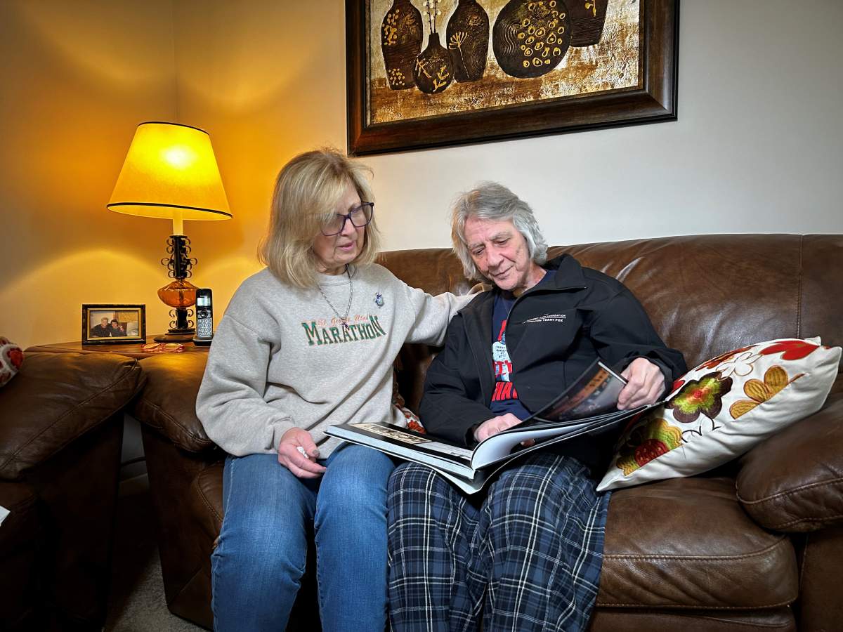 Eddy Nolan and his wife Mary on April 10, 2024.