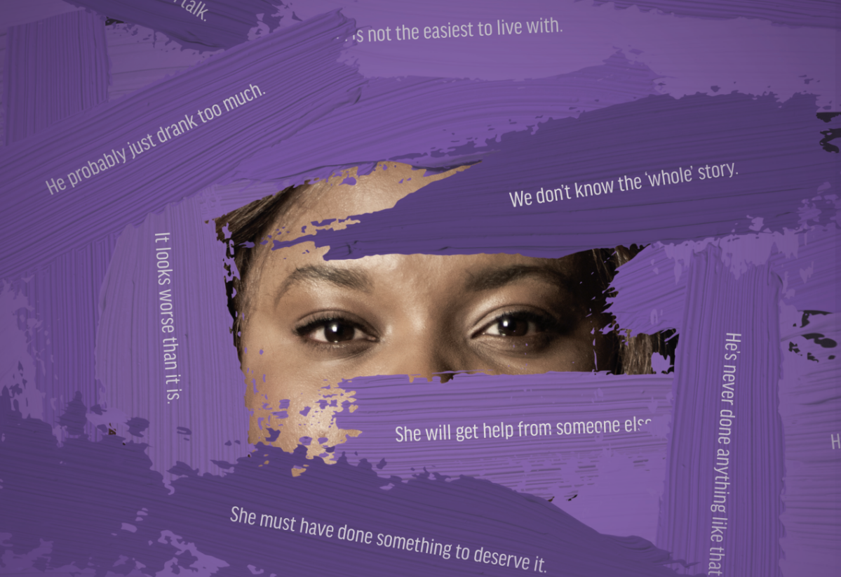 A 'Face the Issue' campaign poster from the first phase of the initiative. 