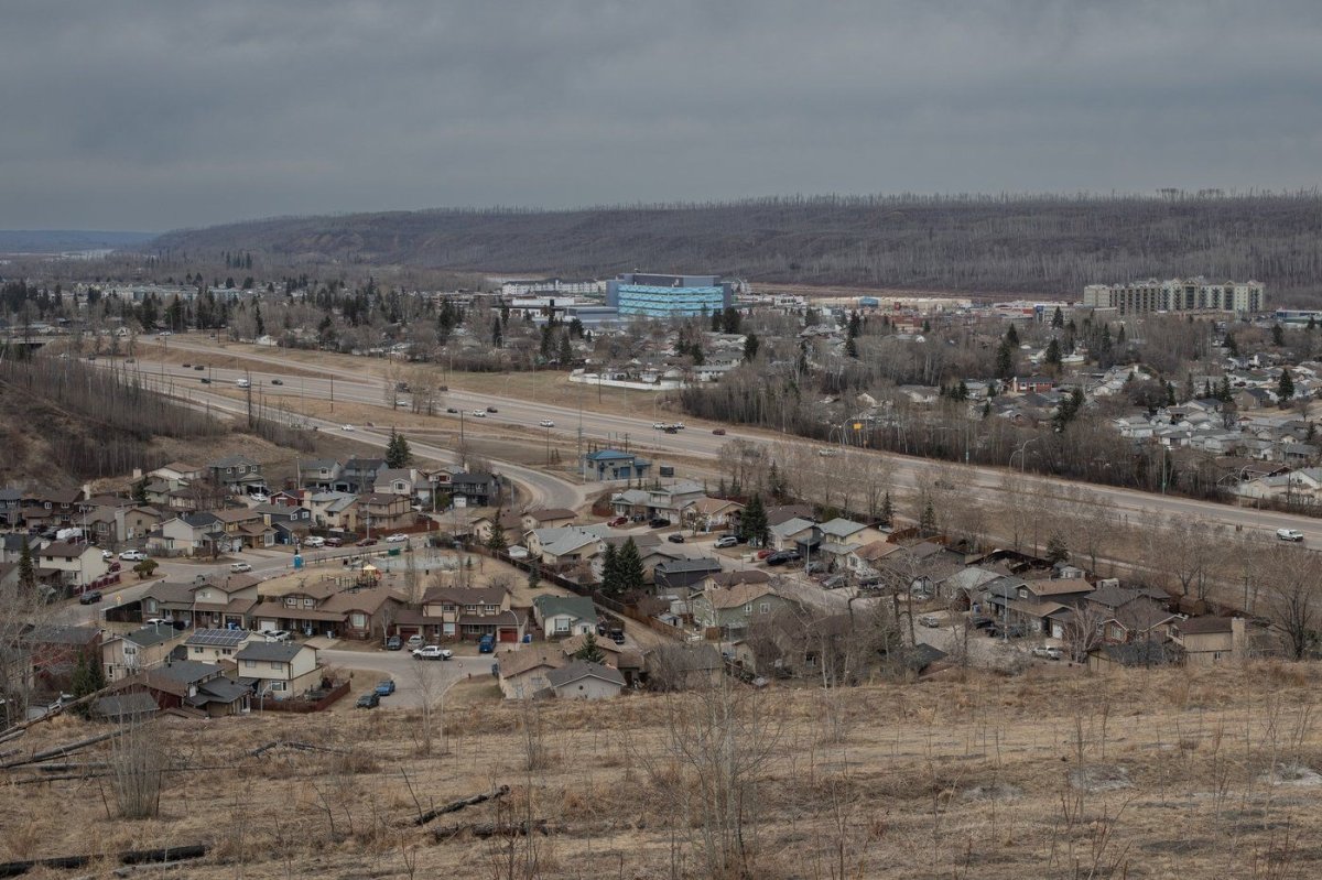 A view of Fort McMurray, Alta., on Wednesday April 24, 2024. 