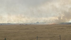 Grassfire got out of control east of Saskatoon, fire department