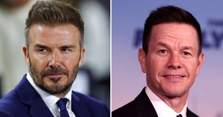 David Beckham sues Mark Wahlberg over $14M loss in F45 gym endorsement – National | Globalnews.ca