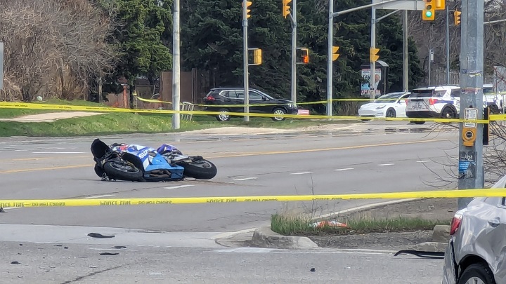 The Major Collisions Bureau is stepping in after a crash between a car and a motorcyclist killed one of the drivers. 