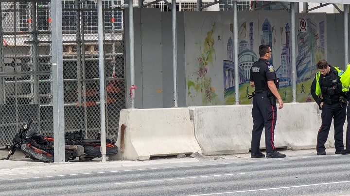 Police say preliminary investigations show the motorcyclist lost control while attempting to make a turn.