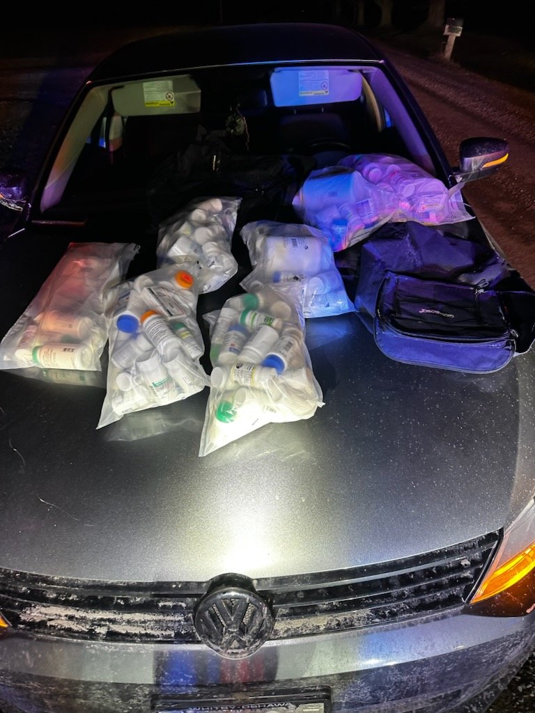 City of Kawartha Lakes OPP recovered drugs and arrested three following a break-in at a pharmacy in Woodville on March 30, 2024.