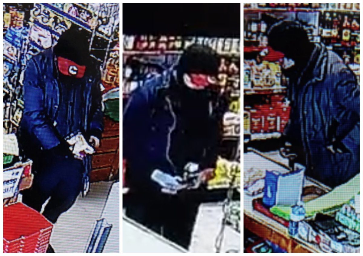 Kingston police are asking for the public's help identifying a suspect in an armed robbery at a grocery store.