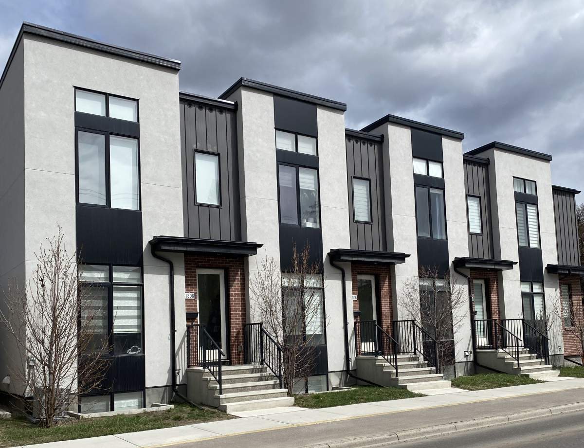 A rowhouse in the northwest Calgary community of Capitol Hill.