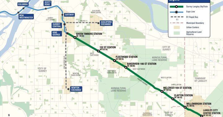 Metro Vancouver pozwało firmę jako preferowanego oferenta w projekcie Surrey Langley SkyTrain-B.C.