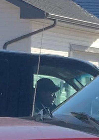 Police release a photo of man believed to be involved in the theft of several trucks in the city last month.