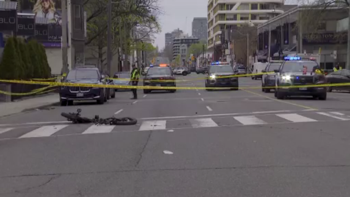 Man on e-bike struck and killed by truck in Toronto