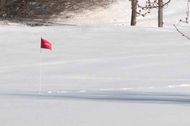 Snow puts damper on opening day of Edmonton golf course