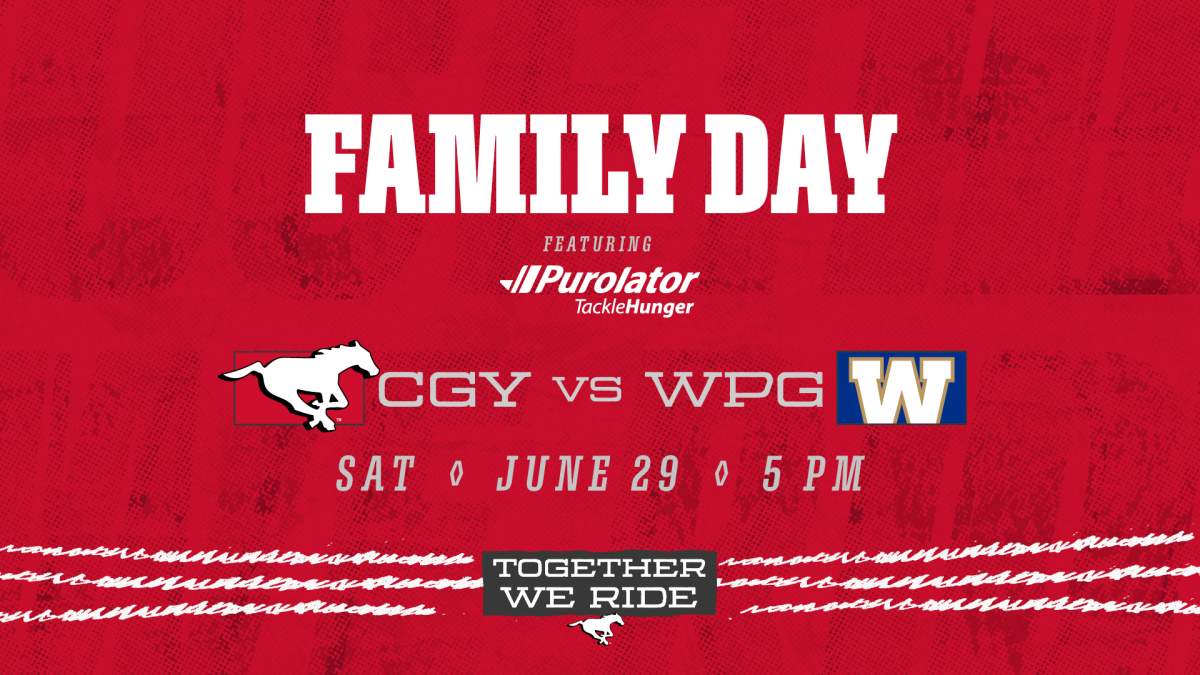 Calgary Stampeders vs Winnipeg Blue Bombers – Family Night - image