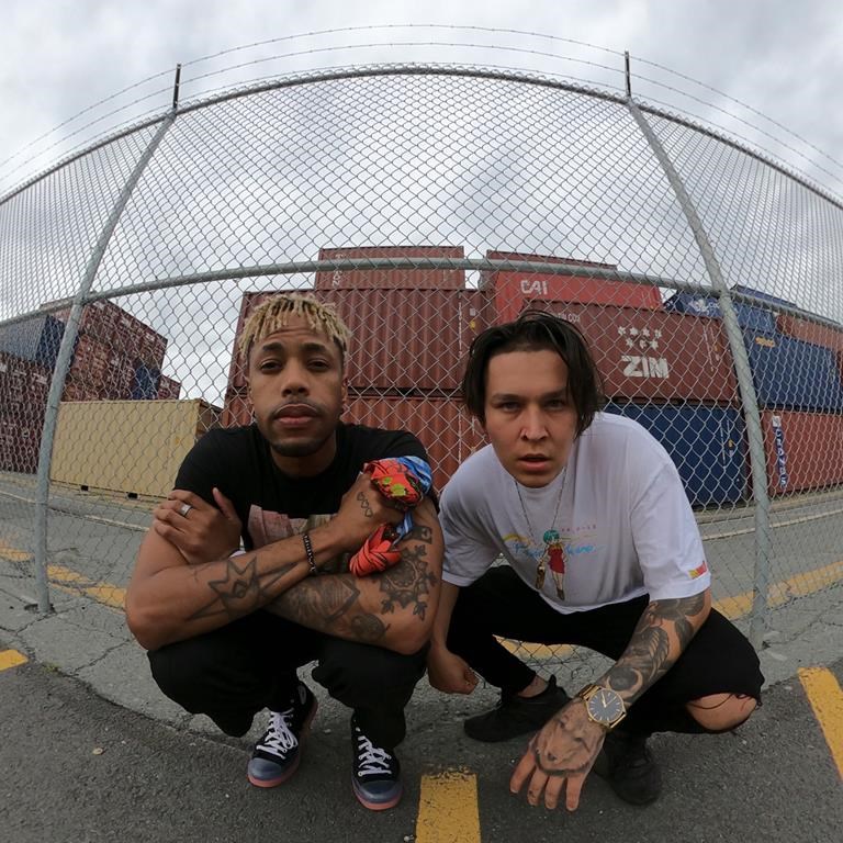 Frank Kadillac, left, and Adrian Morris of Neon Dreams pose in an undated handout photo. 