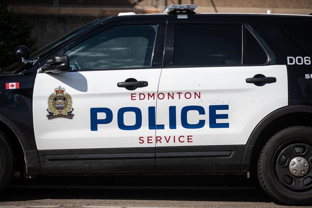 The side of an Edmonton Police Service vehicle is seen in this file photo.