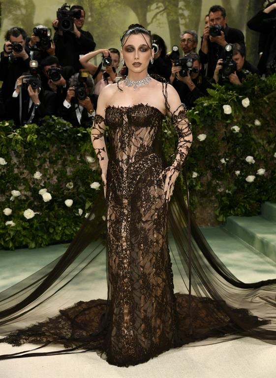 Emma Chamberlain attends The Metropolitan Museum of Art's Costume Institute benefit gala celebrating the opening of the "Sleeping Beauties: Reawakening Fashion" exhibition on Monday, May 6, 2024, in New York