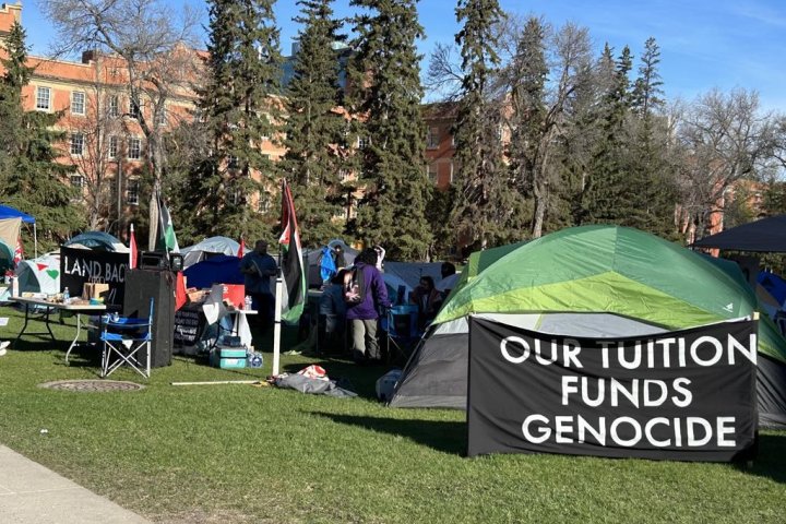 Pro-Palestinian encampment at University of Alberta dismantled by Edmonton police
