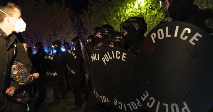 Охраната на кампуса извика полиция в лагера на университета в Калгари: доклад