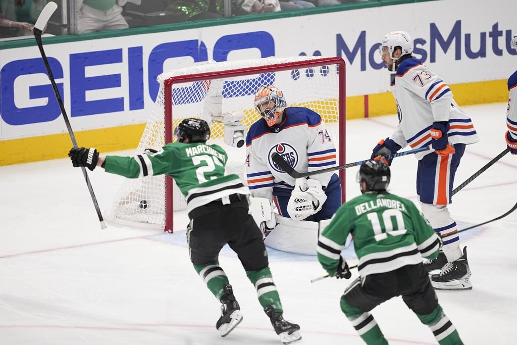 Stars beat Oilers 3-1 to even up Western Conference final 1-1