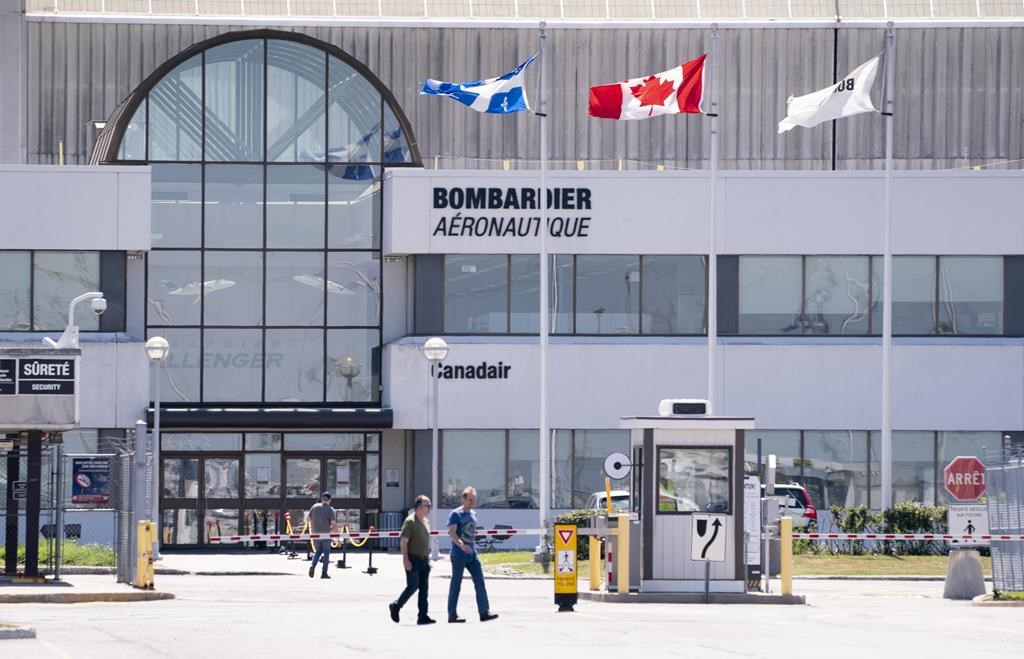 A Quebec judge is authorizing a class action against Bombardier Inc. over claims that the plane maker presented a false picture of its financial situation in 2018. A Bombardier plant is seen in Montreal on Friday, June 5, 2020.THE CANADIAN PRESS/Paul Chiasson.