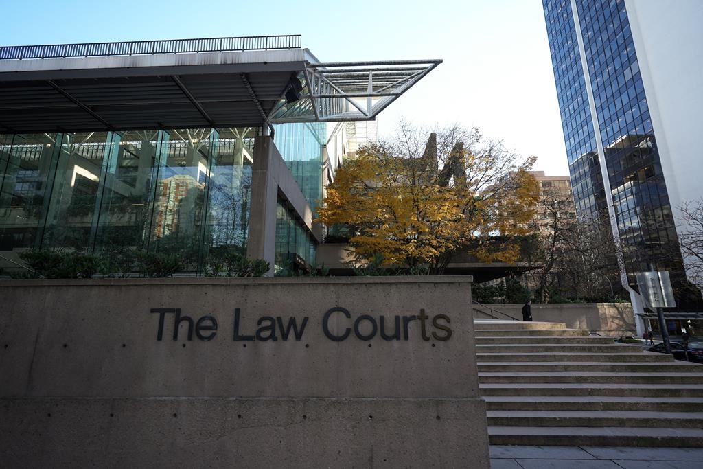 The Law Courts building, which is home to B.C. Supreme Court and the Court of Appeal, is seen in Vancouver, on Thursday, November 23, 2023. The British Columbia Court of Appeal has cut damages awarded to a woman who was misdiagnosed with breast cancer and underwent a mastectomy. THE CANADIAN PRESS/Darryl Dyck.