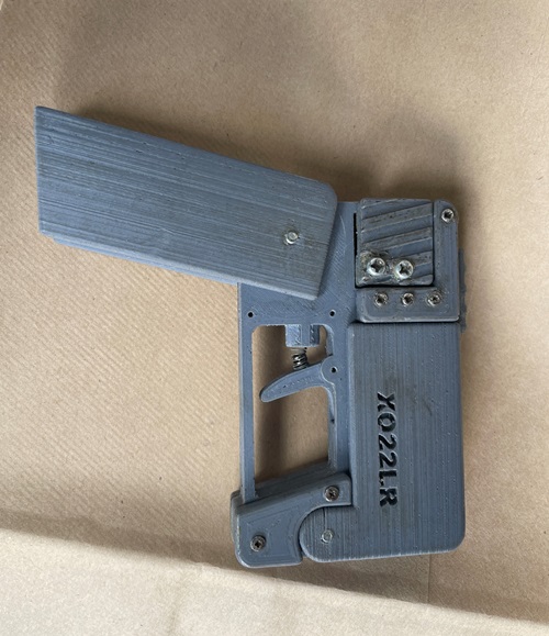 Edmonton police share an image of a 3D printed gun that was recently seized.