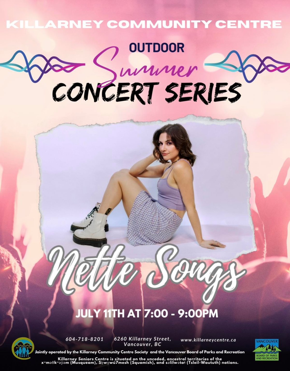 2nd Annual Killarney Community Centre Outdoor Summer Concert Series – Nette Songs - image