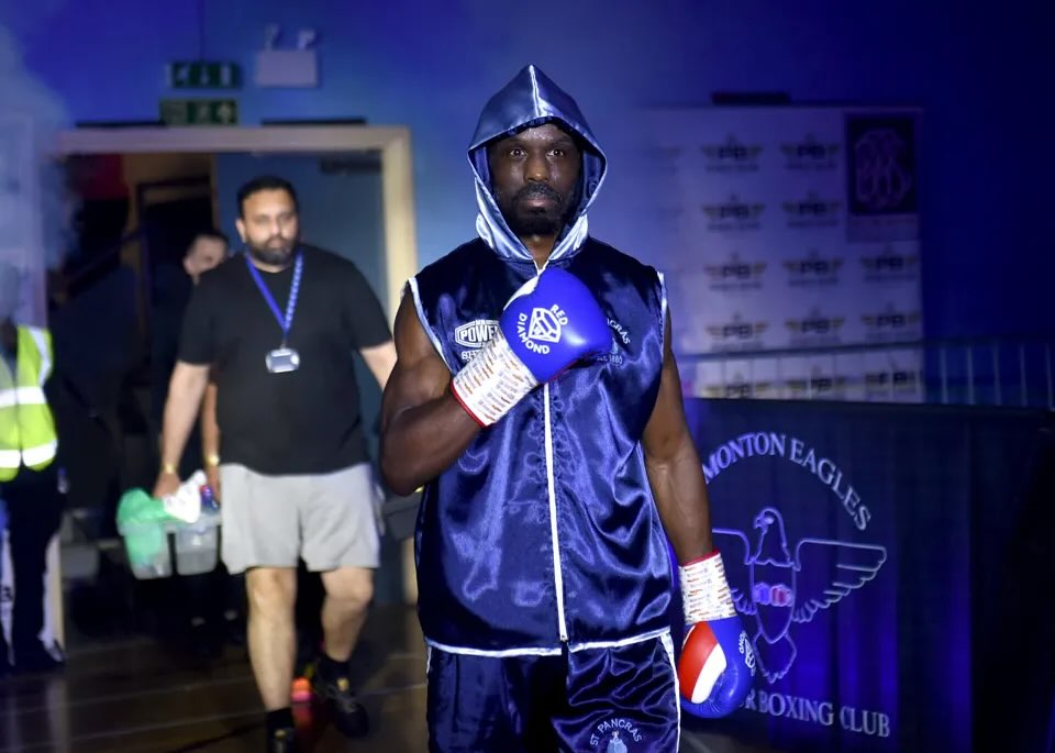 Photo of 29-year-old British boxer Sherif Lawal, who died during his professional debut after collapsing in the ring on May 12, 2024.