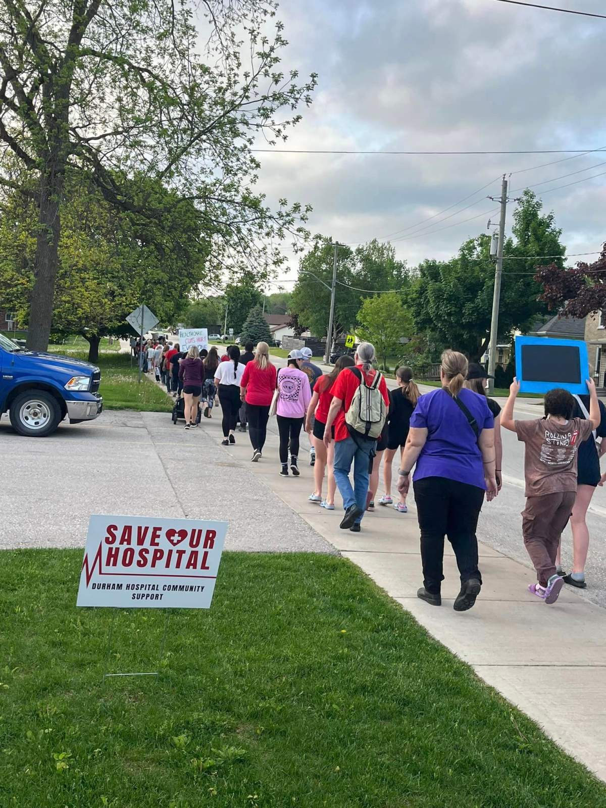 March to save the South Bruce Grey Health Centre in Durham, Ont.