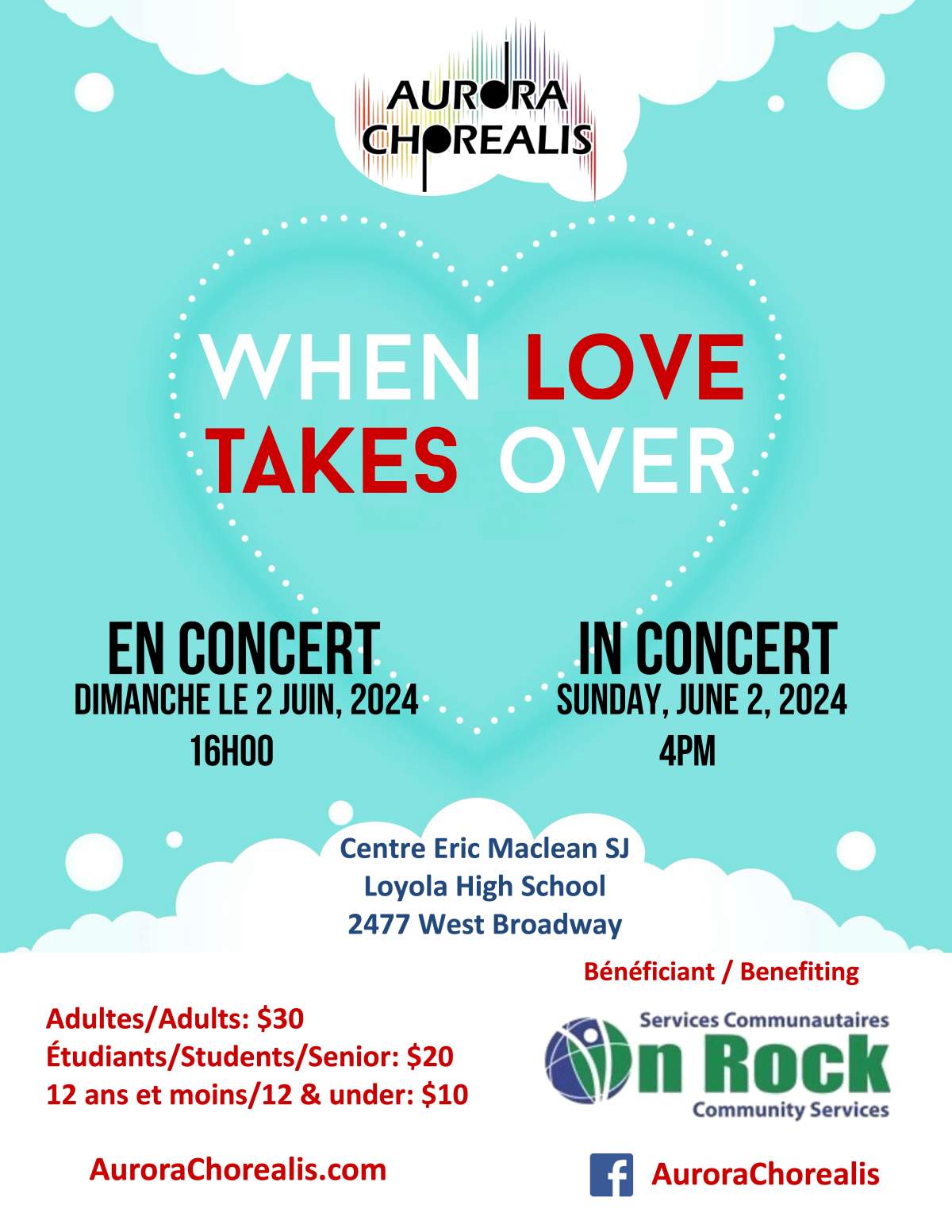 Aurora Chorealis presents “When Love Takes Over!” - image