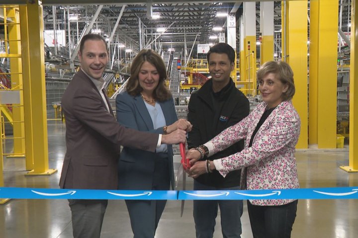 Amazon opens robotics warehouse in Calgary that comes with 1,500 jobs