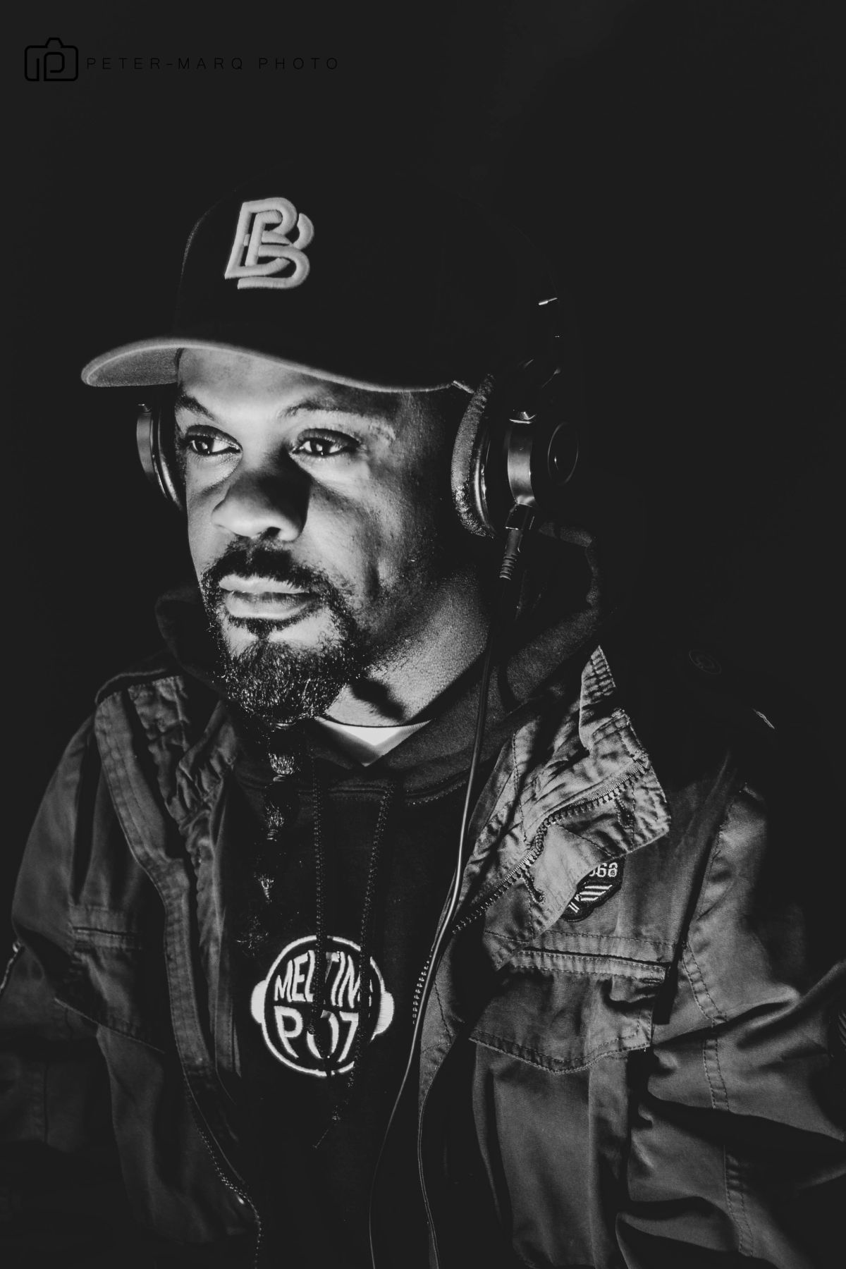 Andel (BBad) James, a Toronto DJ, is shown in this undated handout photo providing the soundtrack to a breaking event.