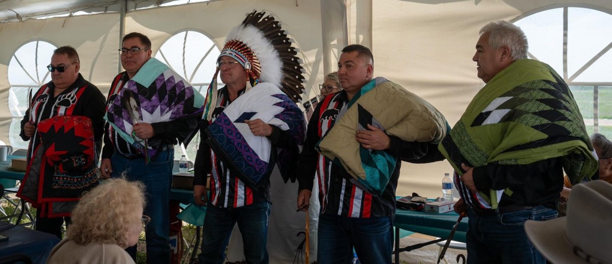 The Chacachas Treaty Nation celebrated a historic moment this week with inauguration of its first chief and headman in 140 years.