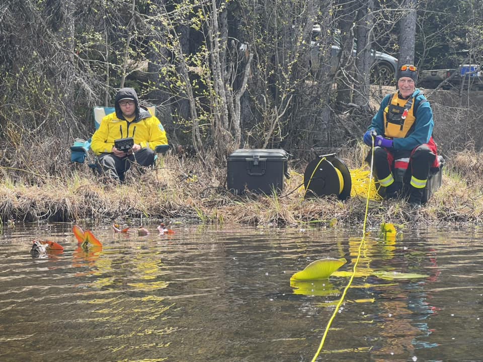 Thursday’s search for missing Kelowna senior Allan Francescutti included searching Loon Lake.