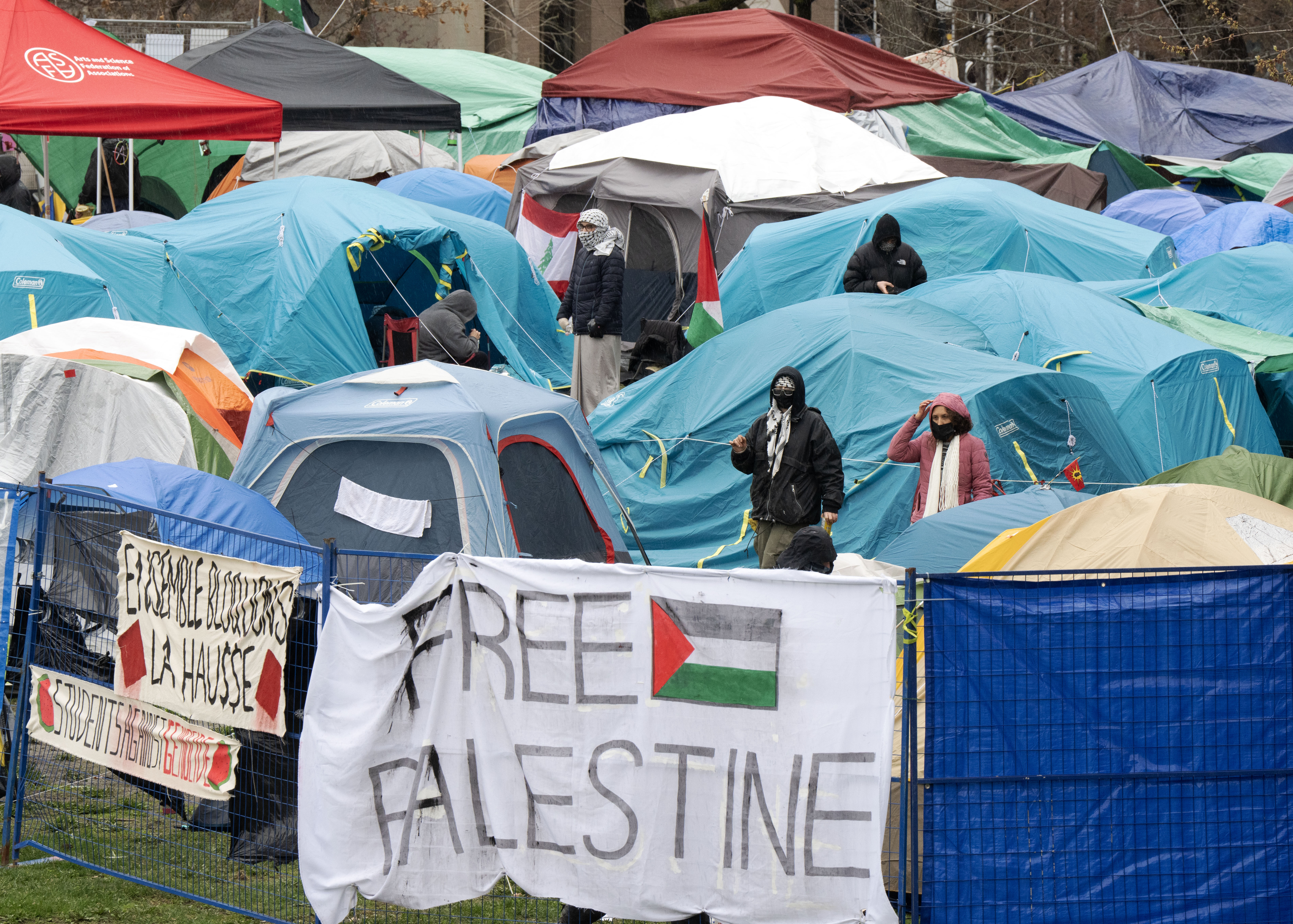 Pro-Palestinian encampment enters 5th day at McGill with court ruling
expected