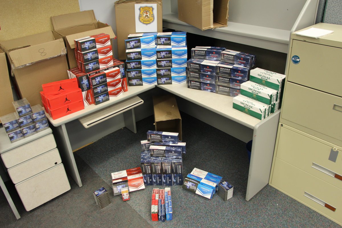 Unregulated cigarettes seized by police in Selkirk, Man.
