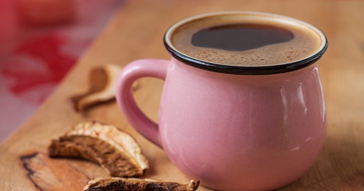Кафето с гъби смес от колумбийско смляно кафе и богати