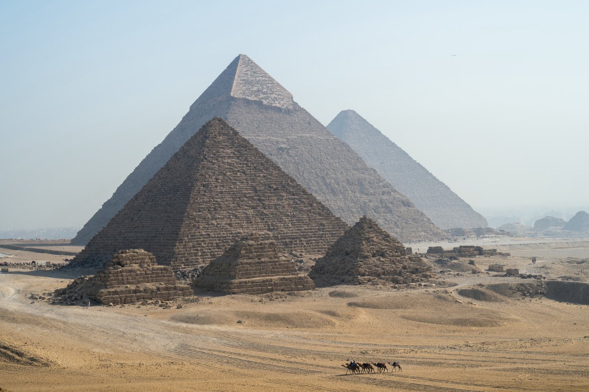 The Giza Pyramids Necropolis on the outskirts of Giza.
