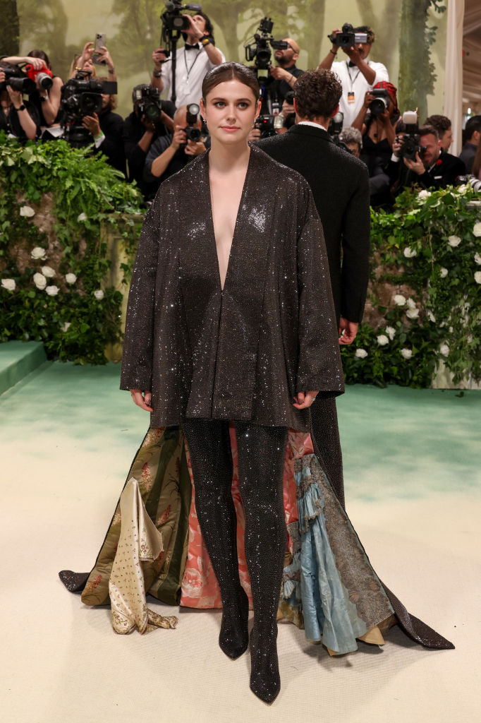 Alison Oliver attends The 2024 Met Gala Celebrating "Sleeping Beauties: Reawakening Fashion" at The Metropolitan Museum of Art on May 06, 2024 in New York City.