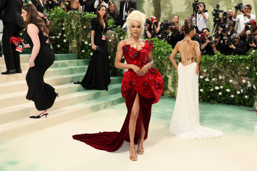 Teyana Taylor attends The 2024 Met Gala Celebrating "Sleeping Beauties: Reawakening Fashion" at The Metropolitan Museum of Art on May 06, 2024 in New York City.