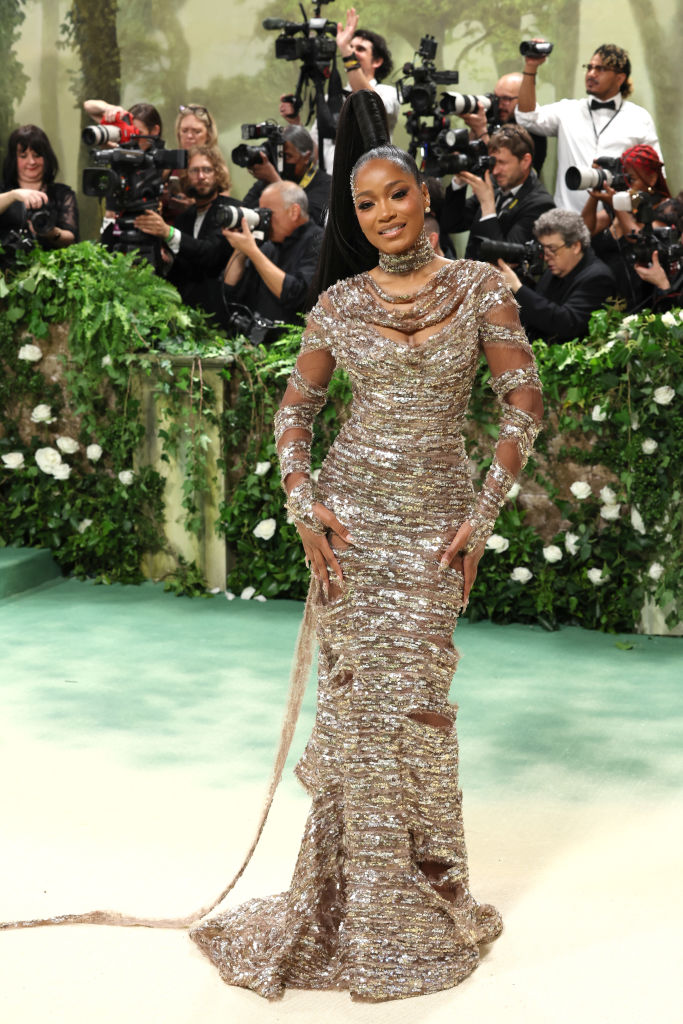 Keke Palmer attends The 2024 Met Gala Celebrating "Sleeping Beauties: Reawakening Fashion" at The Metropolitan Museum of Art on May 06, 2024 in New York City.