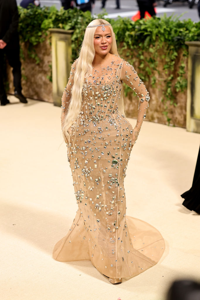 Karol G attends The 2024 Met Gala Celebrating "Sleeping Beauties: Reawakening Fashion" at The Metropolitan Museum of Art on May 06, 2024 in New York City.