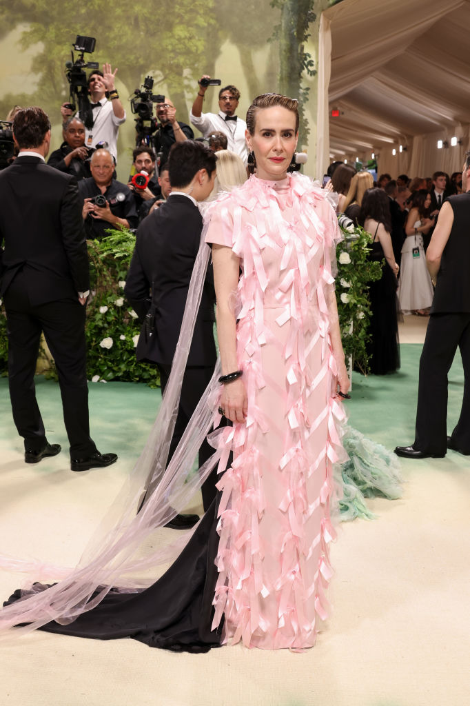 Sarah Paulson attends The 2024 Met Gala Celebrating "Sleeping Beauties: Reawakening Fashion" at The Metropolitan Museum of Art on May 06, 2024 in New York City.