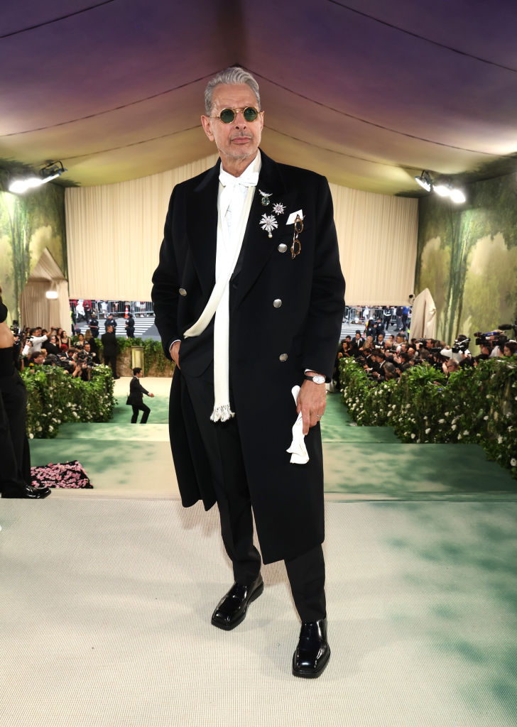 Jeff Goldblum attends The 2024 Met Gala Celebrating "Sleeping Beauties: Reawakening Fashion" at The Metropolitan Museum of Art on May 06, 2024 in New York City.