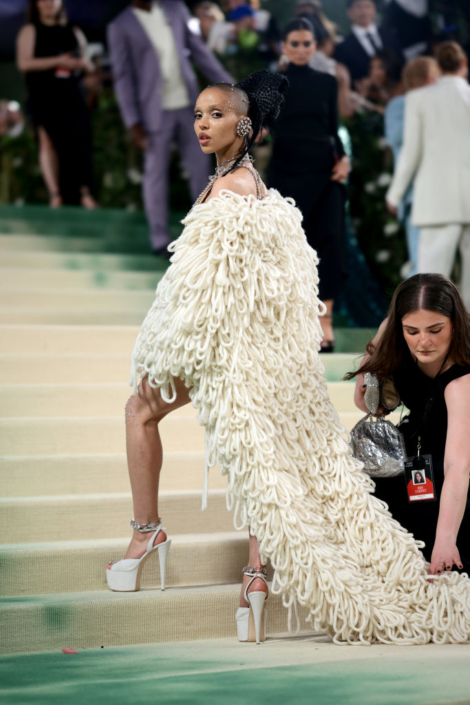 FKA Twigs attends The 2024 Met Gala Celebrating "Sleeping Beauties: Reawakening Fashion" at The Metropolitan Museum of Art on May 06, 2024 in New York City.