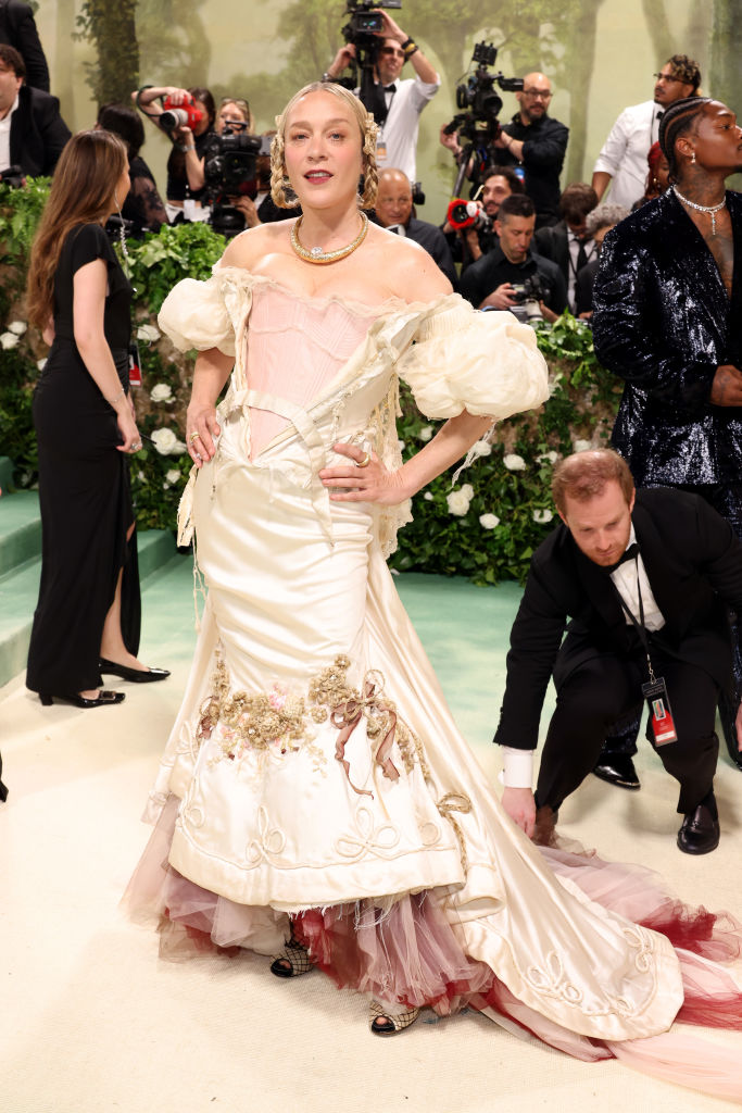 Chloë Sevigny attends The 2024 Met Gala Celebrating "Sleeping Beauties: Reawakening Fashion" at The Metropolitan Museum of Art on May 06, 2024 in New York City.