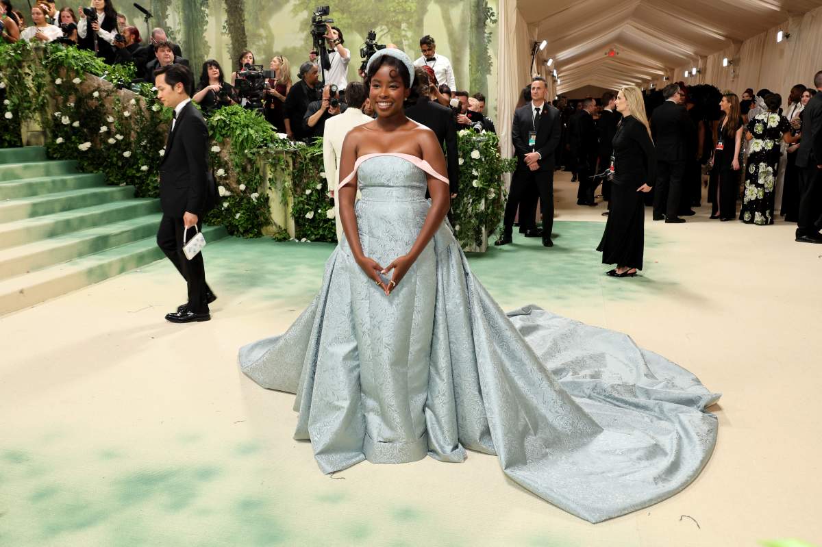 Amanda Gorman attends The 2024 Met Gala Celebrating "Sleeping Beauties: Reawakening Fashion" at The Metropolitan Museum of Art on May 06, 2024 in New York City.