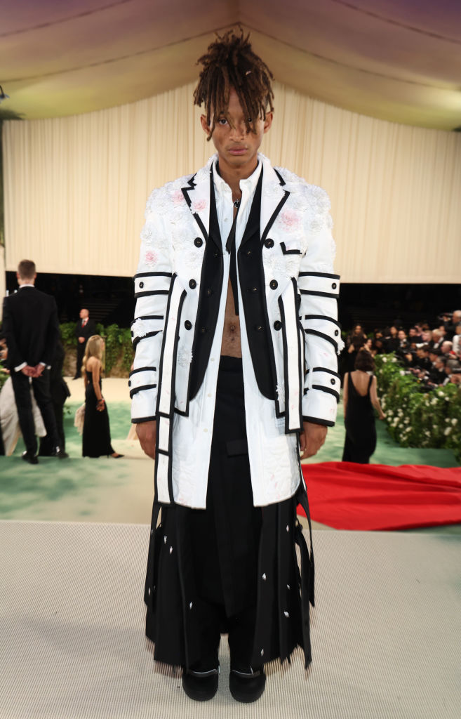 Jaden Smith attends The 2024 Met Gala Celebrating "Sleeping Beauties: Reawakening Fashion" at The Metropolitan Museum of Art on May 06, 2024 in New York City.