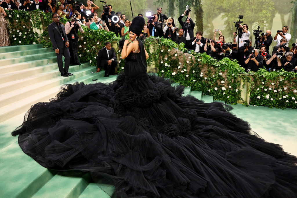 Cardi B attends The 2024 Met Gala Celebrating "Sleeping Beauties: Reawakening Fashion" at The Metropolitan Museum of Art on May 06, 2024 in New York City.